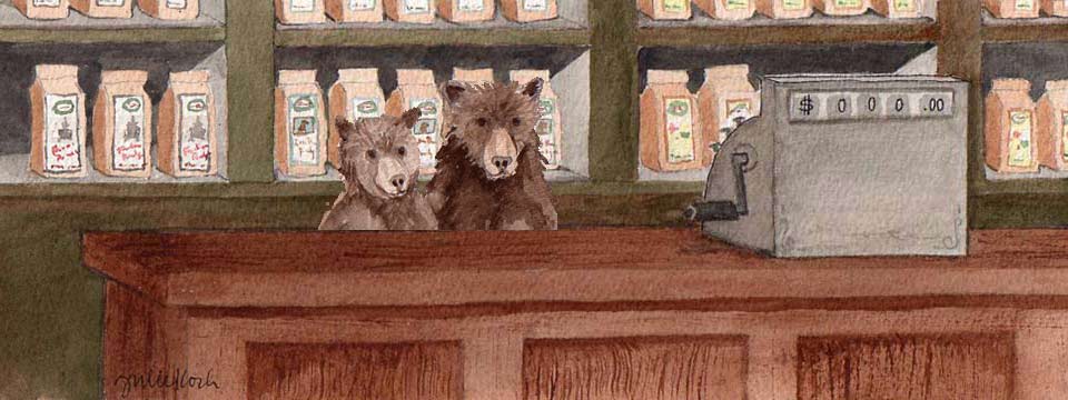 porridge shop with bears