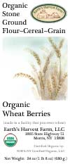 organic wheat berry label